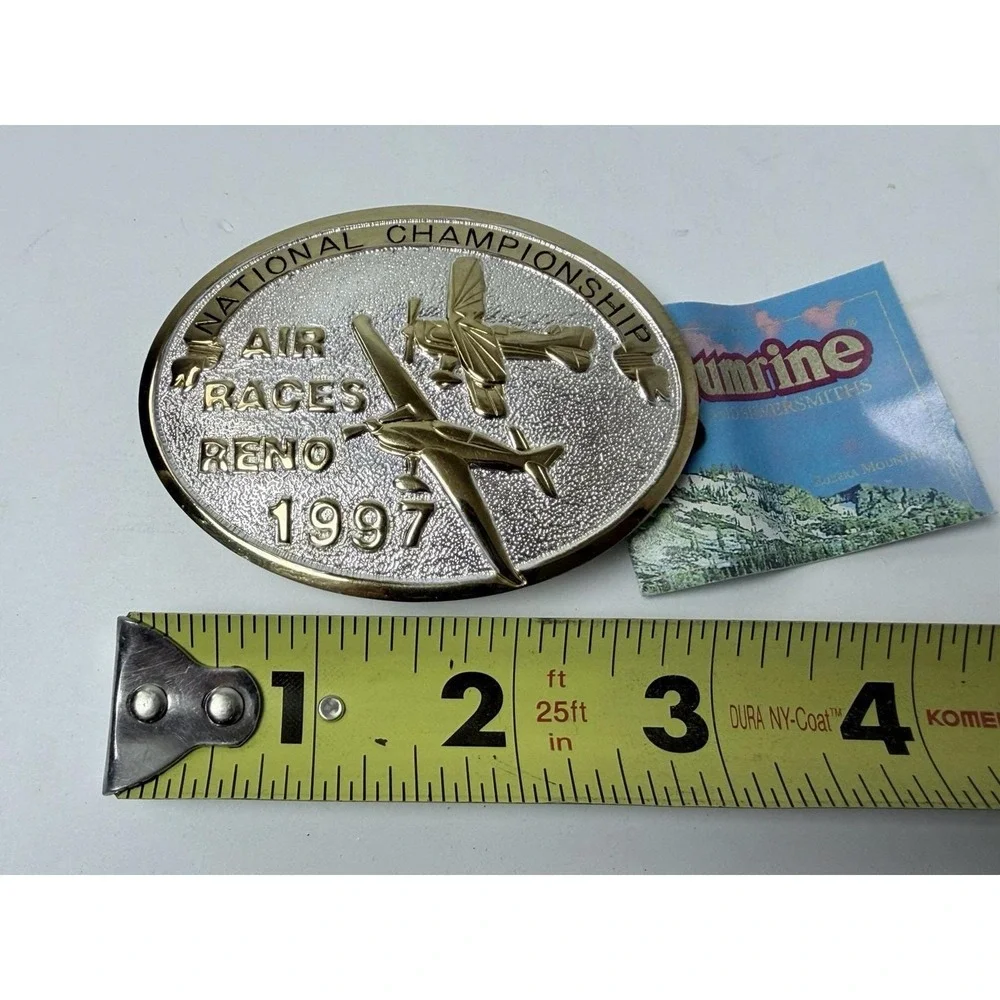 1997 National Championship‎ Air Races RENO Nevada Belt Buckle Crumrine